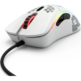 Resim Glorious Model D Kablolu Mat Beyaz Orta/Küçük El RGB Oyuncu Mouse GLO-MS-DM-MW 