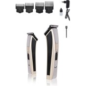 Resim Şarjlı Çok Fonksiyonlu Vücut ve Yüz Bakım Makinesi, Gri 