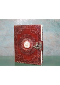 Resim 9043889423196lmr - Larimar Taşlı Deri Defter Model 11 