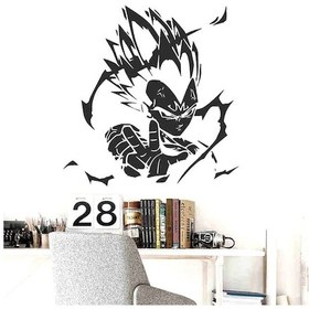 Resim Dragon Ball Super Saiyan Vegeta Anime Duvar Çıkartması Çıkarılabilir Duvar Kağıdı Ev Dekorasyonu Çok Renkli 