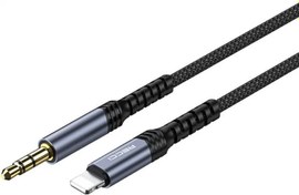 Resim Recci RDS-A26 Lightning to 3.5mm AUX Audio Kablo - Gri 