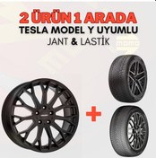 Resim Tesla Y Uy.CA22 19"Jant 4 Ad + Momo 255/45r19 Kış Lastiği 4 Adet 2025 