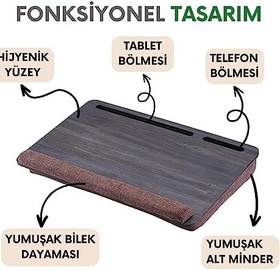 Resim Vigo Wood - LS021 Minderli 15,6" ve 17,3" Laptop Sehpası 