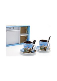 Resim Büro Ev Ofis Hediyesi İçin 2kişilik Yöresel Tasarım Kahve Fincanı Diğer 