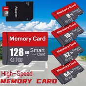 Resim Yüksek Hızlı Hafıza Kartı 128GB/64GB/32GB/16GB/8GB U3 Mini SD Kartı Sınıf 10 TF Flash Hafıza Kartı Mikro TF SD Kartı Telefon Hafıza Kartı PC Kulaklık Hoparlör HD Kamera PSP SD Adaptörü 