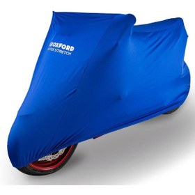 Resim Oxford Motosiklet Protex Indoor Premium Stretch-Fit Kilif Iç Mekan Large Mavi CV180 