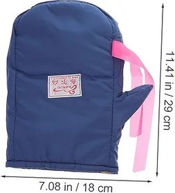 Resim ibasenice 1 Çift Bisiklet Eldiveni Bisiklet Eldiveni Mavi Eldiven Motosiklet Eldivenleri Motosiklet Kış Eldiven Astar Kalınlaştırmak 