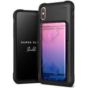 Resim VRS Design iPhone Xs Max Case Damda Shield Kılıf Pink Blue 
