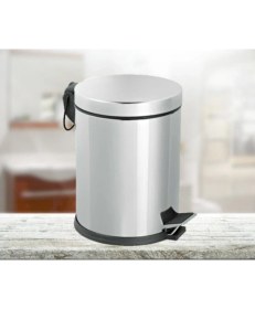 Resim Gör Seç Paslanmaz Çelik Pedallı 12 Litre Çöp Kovası 12 Lt Ev Ofis Banyo Mutfak 