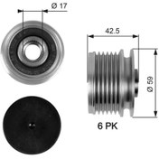 Resim GATES OAP7106 Alternator Kasnagi 06E903119K 7700110616 7701477689Uyumlu 