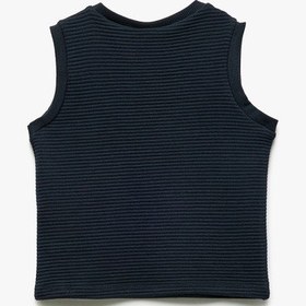 Resim Koton Pamuklu Bisiklet Yaka Basic Atlet Lacivert 5smb30017tk Lacivert 