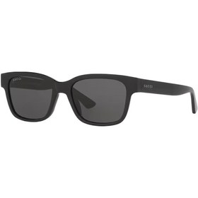 Resim Gucci Gg 1716s 001 54 Unisex Kare Siyah Kemik Güneş Gözlüğü Siyah 