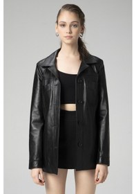 Resim Dericlub Wm032 Gerçek Deri Kadın Ceket 