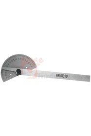 Resim Asimeto AS-490 İletki (Açı Ölçer) Yarı Daire 0° 180°. 180° 0° 