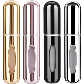 Resim 4 Adet Taşınabilir 5ml Parfüm Atomizer - Sızdırmaz, BPA İçermeyen Alüminyum Alaşımlı Sprey Şişeler Seyahat İçin | Parfüm, Yağ, Kolonya & Sıvı İçin Kolay Dolum Tasarımı 