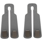 Resim Ranyeek Araba Koltuk Başı Resti Çift Kanca: Yumuşak Silikon Cep Telefonu Tutucu, Gizli Depolama, 2 Adet Gri Araç Çantası, Çanta Asma Ve Telefon Tutma İşlevi Diğer 