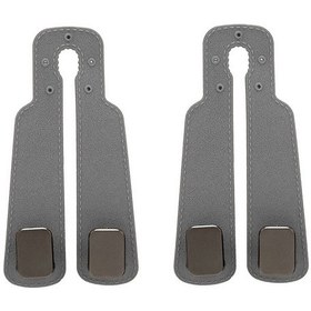 Resim Ranyeek Araba Koltuk Başı Resti Çift Kanca: Yumuşak Silikon Cep Telefonu Tutucu, Gizli Depolama, 2 Adet Gri Araç Çantası, Çanta Asma Ve Telefon Tutma İşlevi Diğer 