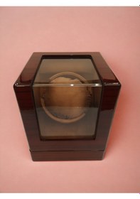 Resim Otomatik Saat Kurma Kutusu, Watch Winder Piano Brown Tekli 