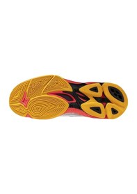 Resim Mizuno Wave Voltage 2 Mıd Unisex Voleybol Ayakkabısı Beyaz / Turuncu Çok Renkli 