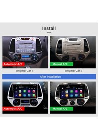 Resim Hyundaı İ20 2008-2014 Uyumlu Multimedya Navigasyon Usb Kamera Carplayer 4 Ram 