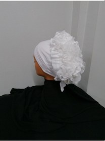 Resim İç Bone Beyaz Renk - Yasmin She - Tesettür Bone Beyaz 