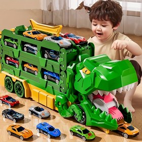 Resim Transformers: Sürüş Oyuncak Arabalar, Dinozor T-Rex ve Traktör, Plastik, 4 Renk Seçeneği (Kırmızı, Mavi, Yeşil, Sarı) ile İtme Aracı Oyuncak, Dinozor Oyuncak, Hayal Kırıklığı Oyunu, Eğlenceli Tasarım, Dayanıklı Plastik 