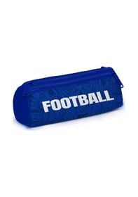 Resim Coral High Kids Lacivert Saks Futbol Desenli Üç Bölmeli Kalem Çantası 11197 Saks Mavi 