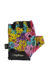 Resim SARİSSA BİSİKLET Raptor Çocuk Eldiveni Kısa Parmak Çocuk Bisiklet Eldiveni Silikon Jelli Canavar Desenli M Beden 