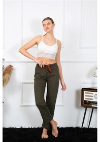 Resim Akbeniz Kadın Pamuklu Alt Pijama 27464 - L Haki 