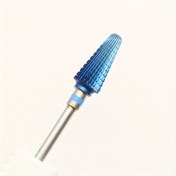 Resim Hipoalerjenik Mavi Karbür Tırnak Matkap Ucu, 3/32" Tornado Freze Kesici Manikür & Pedikür için - Profesyonel Tırnak Bakım Aracı 