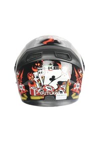 Resim Rhkc 902 Çene Açılır Vizörlü Kask İskelet Renkli 