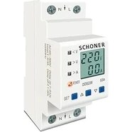 Resim Gerilim Koruma Rölesi Yüksek Alçak Voltaj Akım Koruma Monofaze 63A Voltaj Koruyucu 