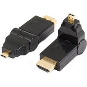 Resim Mavi Ay Bilişim Micro HDMI Erkek To HDMI Erkek 180 Derece Dönebilen Dönüştürücü 