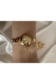 Resim Çelik Charmlı gold saat 
