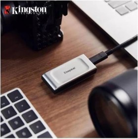 Resim Nusrat Bilişim Kingston 4tb SXS2000-2000GA USB 3.2 Type-C Gri Gen 2 2000MB OKUMA-2000MB Yazma Taşınabilir SSD 