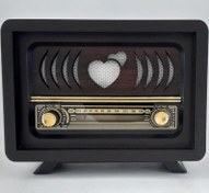 Resim Nostaljik Radyo Ceviz Renk USB ve Bluetooth'lu K02 