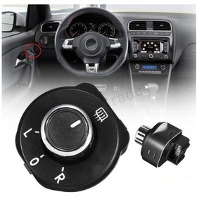 Resim Volkswagen Polo Ayna Ayar Düğmesi Krom 2011-16 