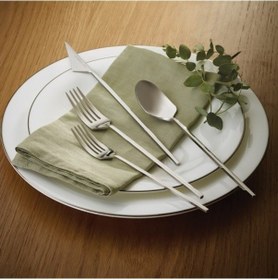 Resim Karaca Visal 316+ Çelik 84 Parça 12 Kişilik Premium Çatal Kaşık Bıçak Seti 