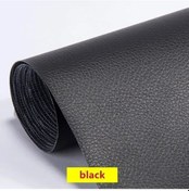Resim Kanepe Deri Tamir Yama Çok Fonksiyonlu Diy Kendinden Yapışkanlı Deri Yama Su Black 100x50cm 