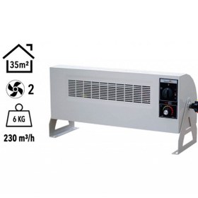 Resim Heatbox Hb3603000k 360 3000w Monofaze Elektrikli Fanlı Isıtıcı Krem 
