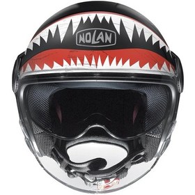 Resim N21 Vısor Skydweller 092 Kapalı Motosiklet Kaskı Beyaz - Siyah 