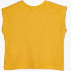 Resim Erkek Bebek Atlet Dokulu İşleme Detaylı Bisiklet Yaka Pamuklu 