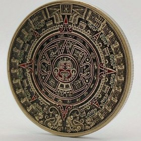 Resim Eski Aztek Maya Takvimi Anma Madalyası - 14+ Yaş Grubu, Elektriksiz, Metal/Demir Hediyelik Eşya, Parti Oyunları ve Etkinlikleri İçin İdeal Dilek Madalyası, Mükemmel Noel Hediyesi, Tüy Yok, Para Birimi Olmayan Koleksiyonluk Eşya 