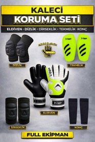 Resim Liggo Yetişkin ve Çocuk Kaleci Eldiveni Dizlik Dirseklik Tekmelik Tozluk Seti 