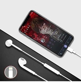 Resim Başkenttekno iPhone 7-8-8 Plus-X-Xs Max-11-12-13-14 Pro Max Uyumlu Lightning Kulaklık 