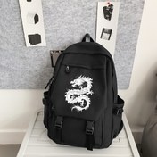 Resim Orijinal Tasarım, Niche Streetwear Stil, Gençler İçin Büyük Kapasiteli Naylon Moda Sırt Çantası ile Trendy Gençlik Sırt Çantası 