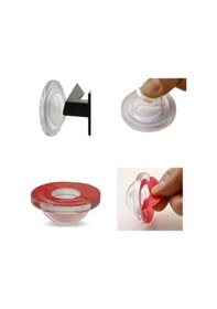 Resim Silikon Kapı Stoperi Şeffaf 3 Adet Tamponu Kendinden Yapışkanlı Şeffaf Kapı Kolu Stopu 