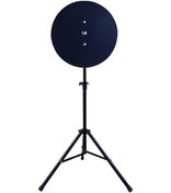 Resim Tripod Ayaklı Dart Arkalık Stand Seti Lacivert Kaplama 
