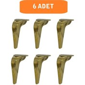 Resim Homdep Kanepe Koltuk Tv Ünitesi Konsol Yükseltme Piton Model Plastik Ayak 19 Cm Gold Renk 6 Adet Gold 