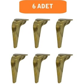 Resim Homdep Kanepe Koltuk Tv Ünitesi Konsol Yükseltme Piton Model Plastik Ayak 19 Cm Gold Renk 6 Adet Gold 